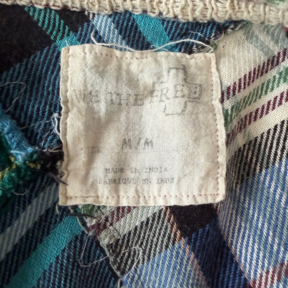 We The Free Lost In Plaid Patchwork Medium Great used condition button up top - Picture 14 of 14
